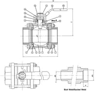 Inline Industries Ball Valve, 302F